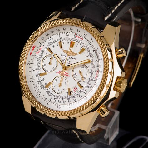 breitling bentley motors gold|real breitling bentley watch.